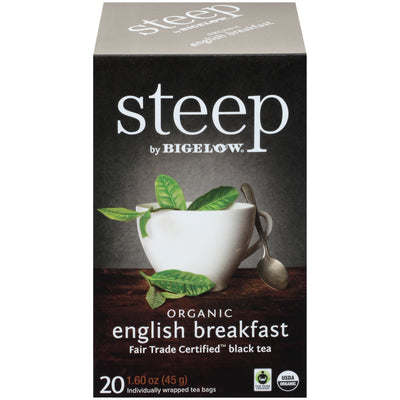 Mixed Case of 6 steep by Bigelow Organic Teas - Case of 6 boxes- total of  120 teabags – Bigelow Tea