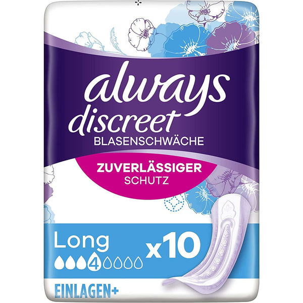 Always discreet Inkontinenz-Einlagen long plus 8er Packung | Billiger Donnerstag