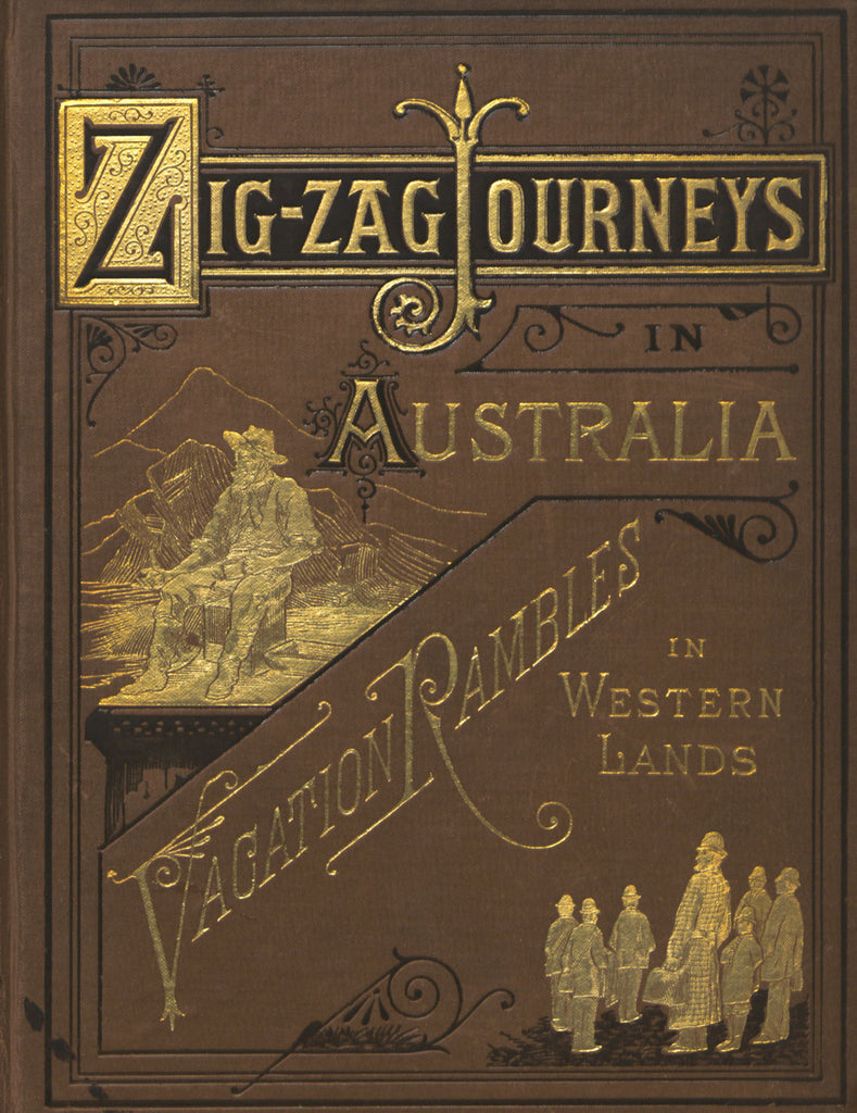 The cover of ZigZag Journeys in Australia, the book inspired Rare Breed's Octopus Organic T-shirt.