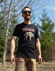 Stay Weird shirt by Rare Breed Organic Apparel in size medium