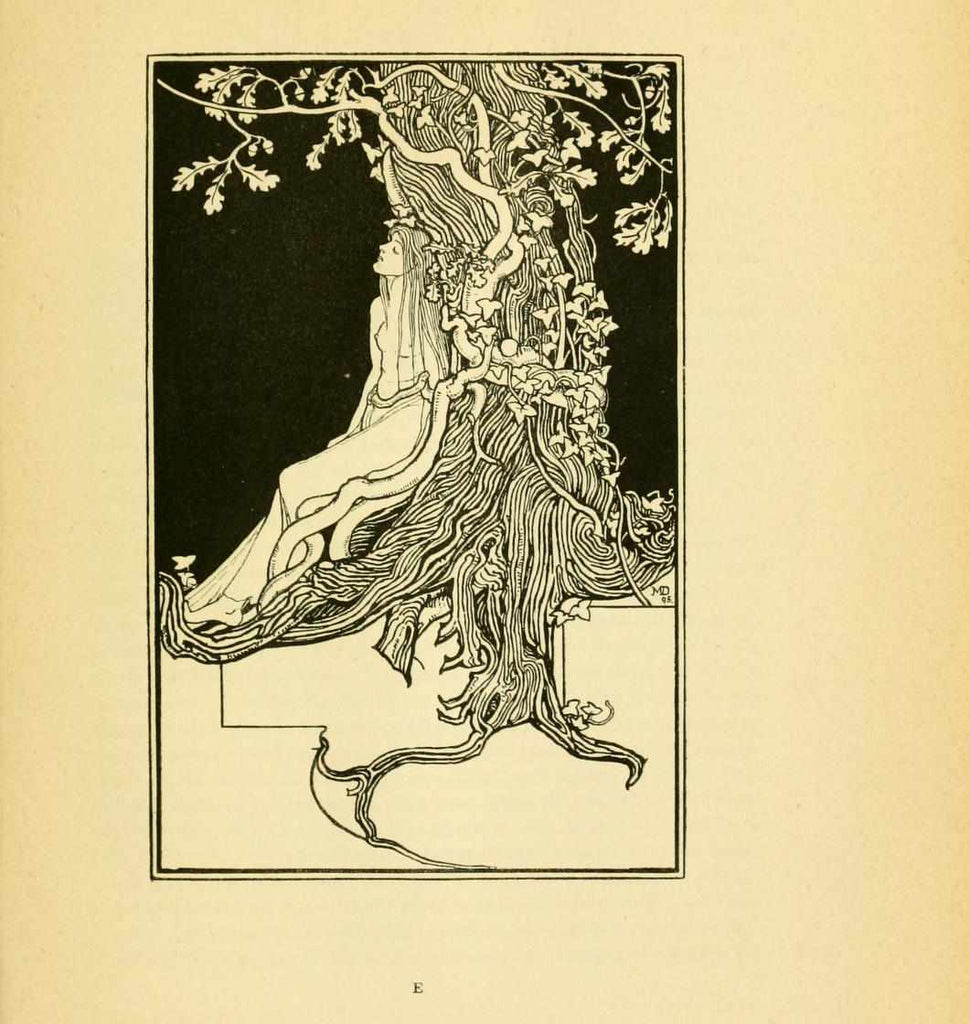 "The Dryad" by Mabel Dearmer.  The image featured on Rare Breed's organic graphic t-shirt.