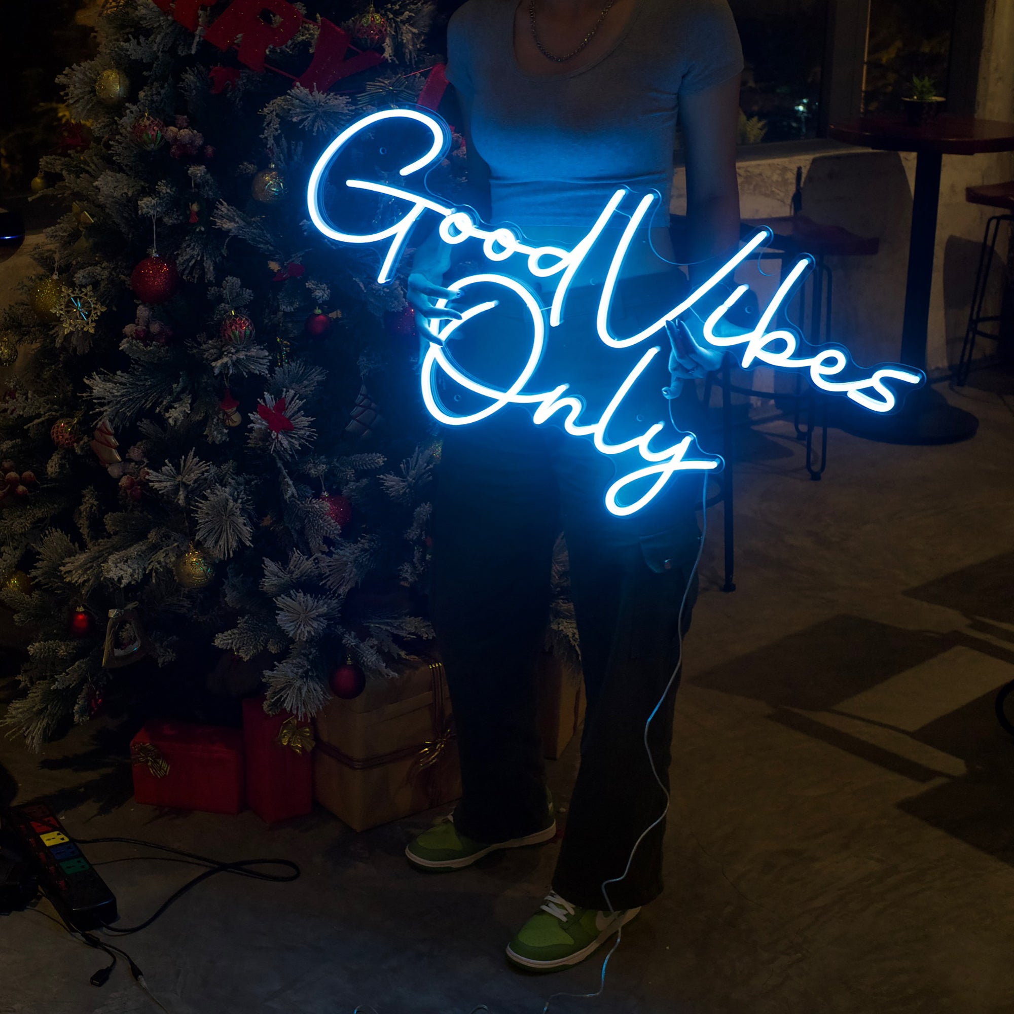 Good Vibes Only LED neon sign