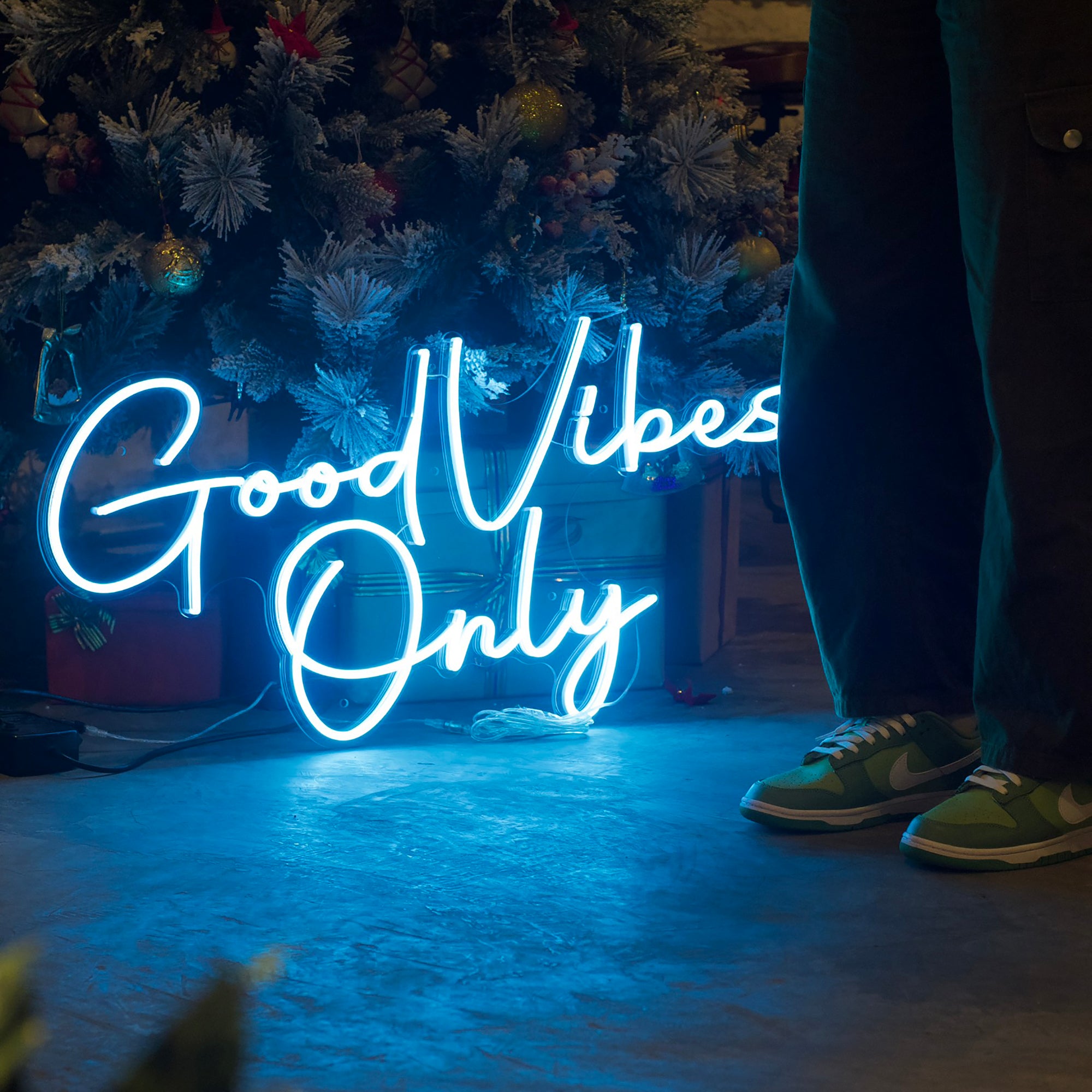 Good Vibes Only LED neon sign light