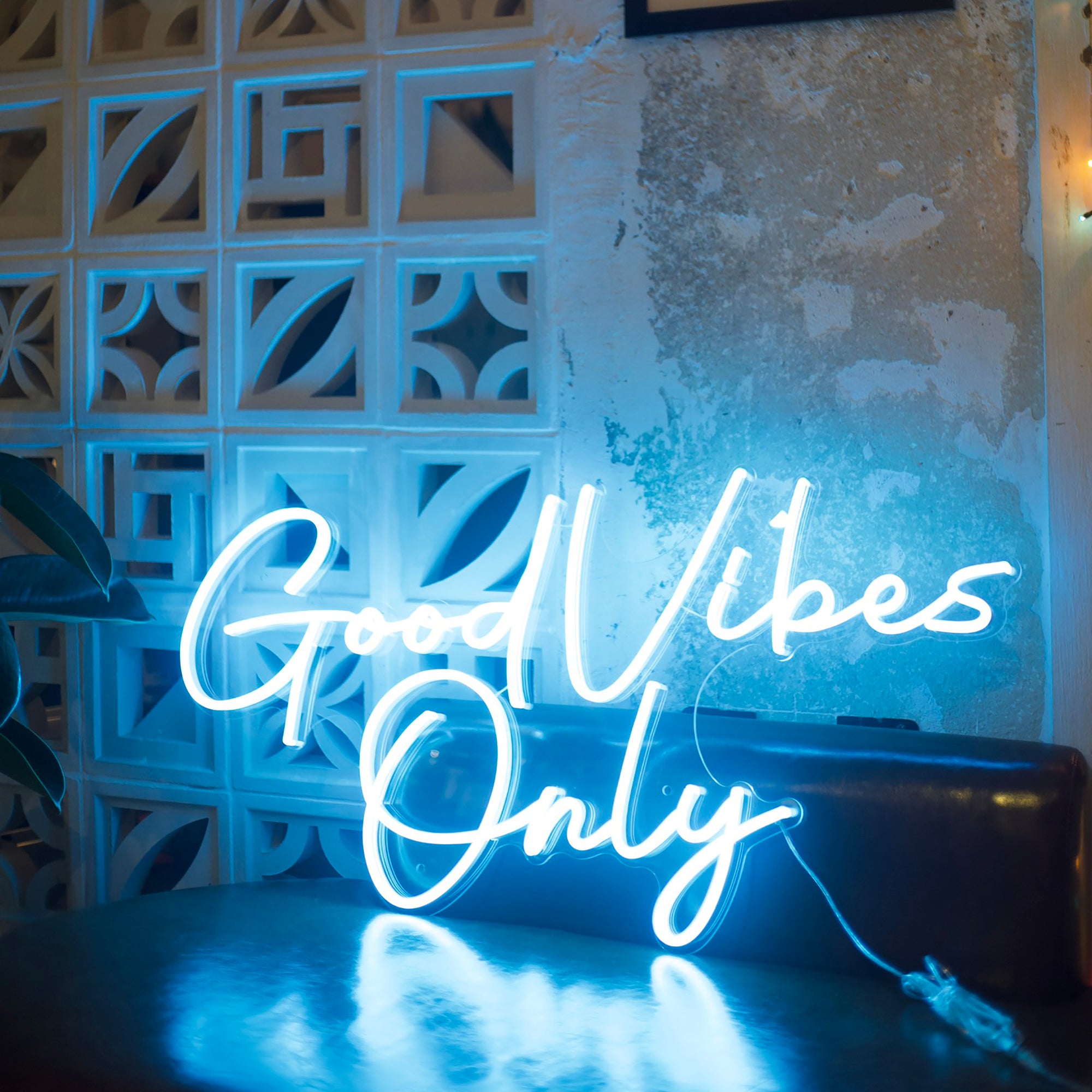 Good Vibes Only LED neon sign