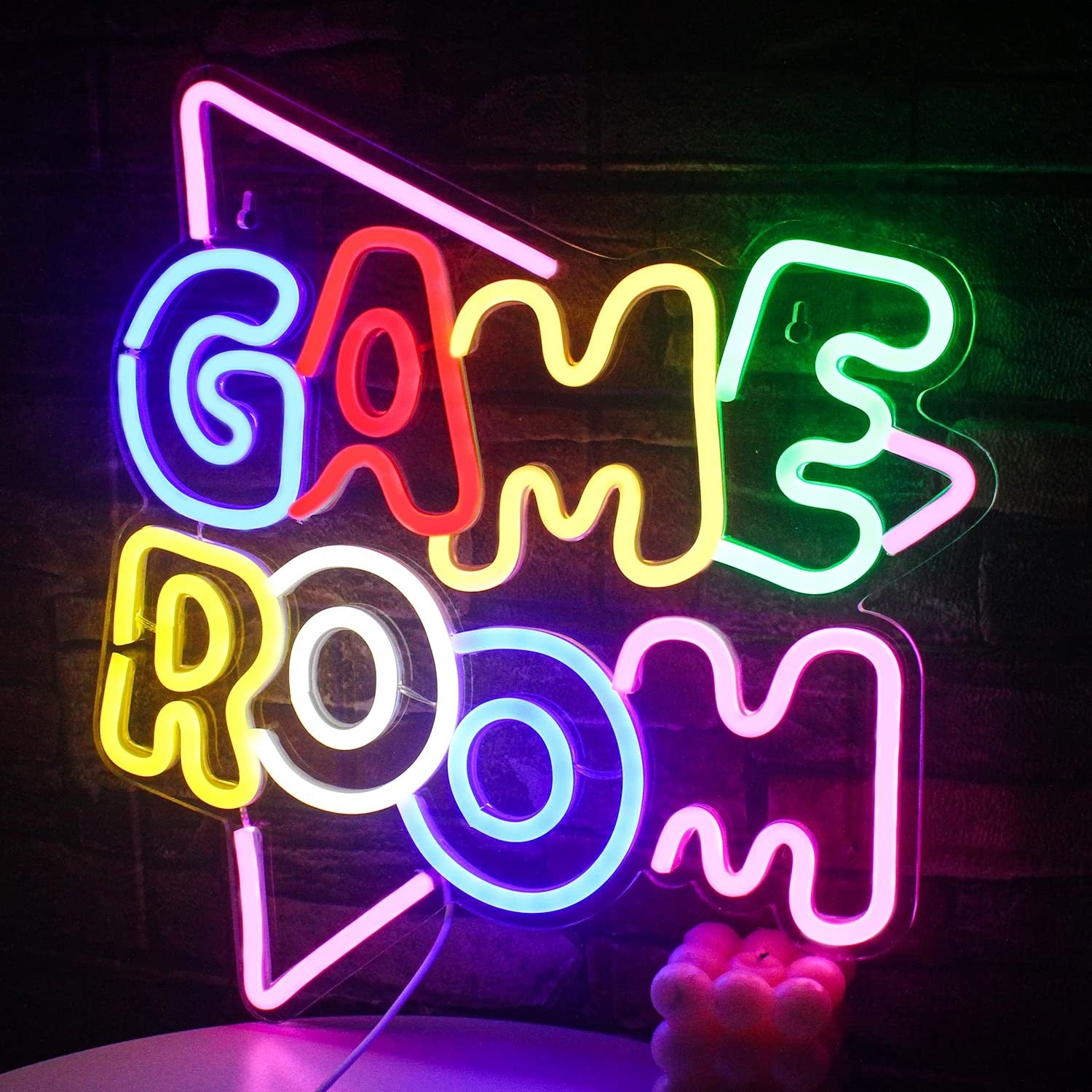 game room neon sign