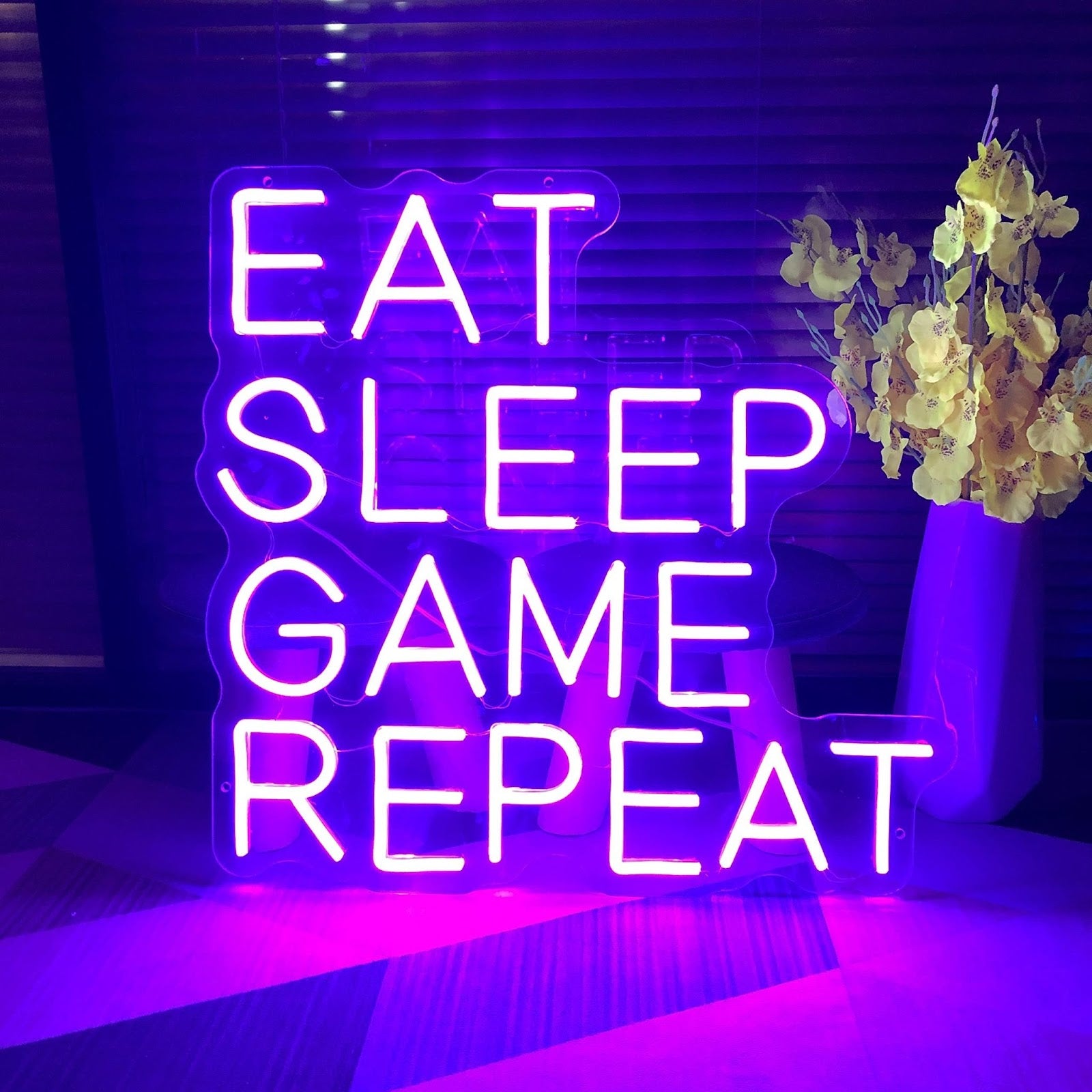 game room neon sign