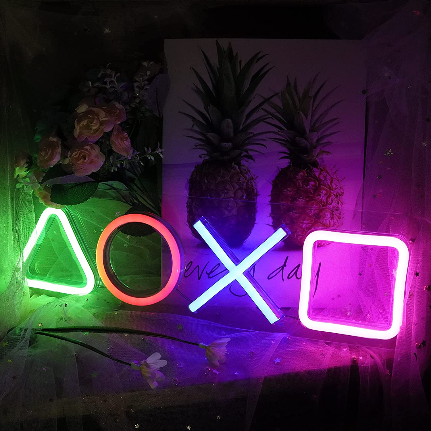 game room neon sign