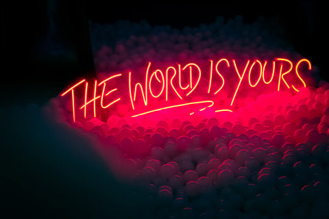 The World Is Your Led Neon Sign Light