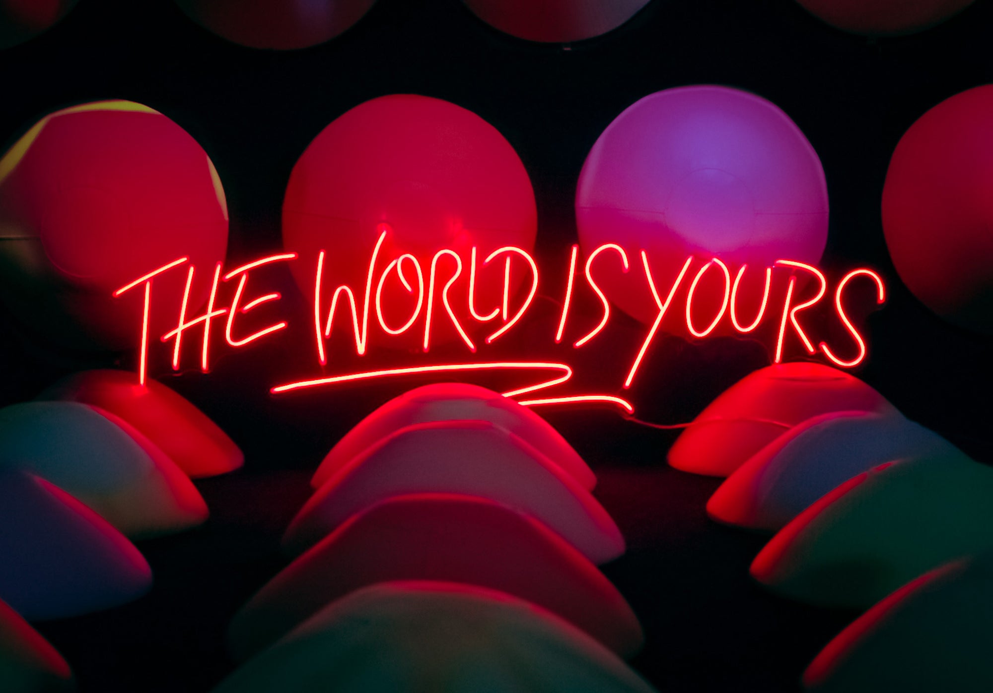 The World Is Your Led Neon Sign Light