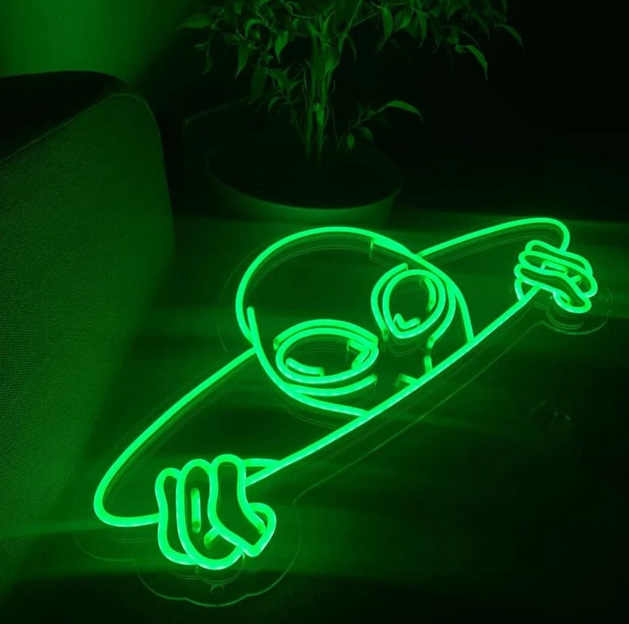 Alien Portal Neon Sign