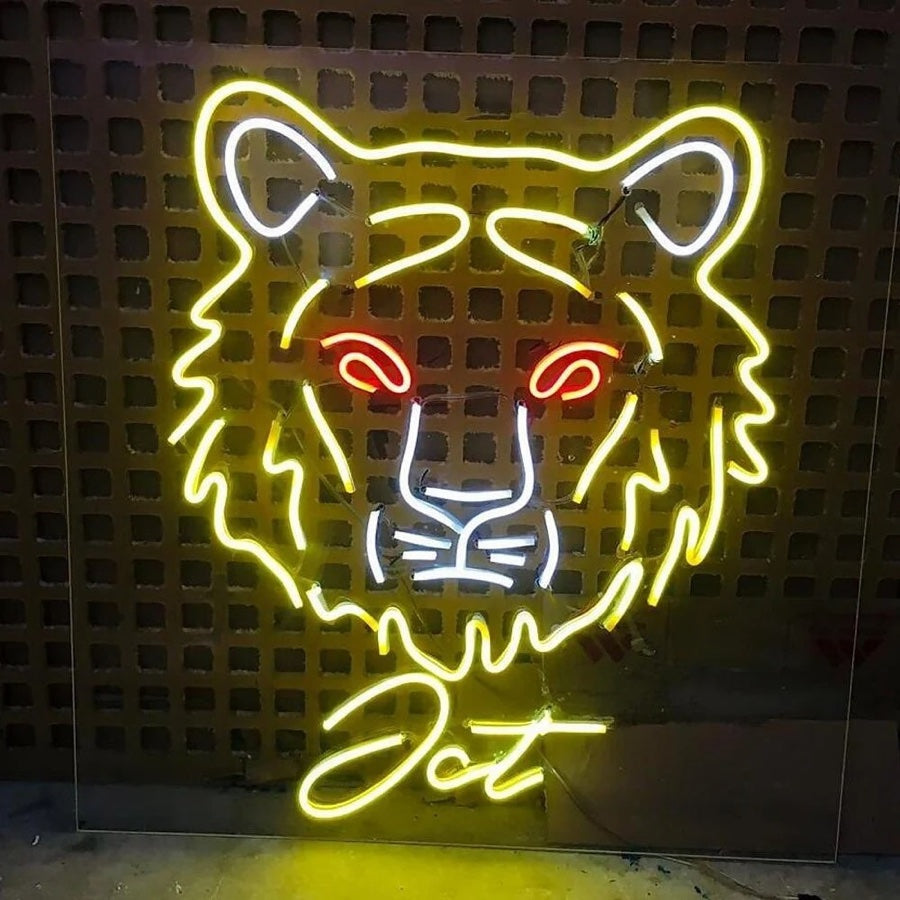 A tiger LED neon lights