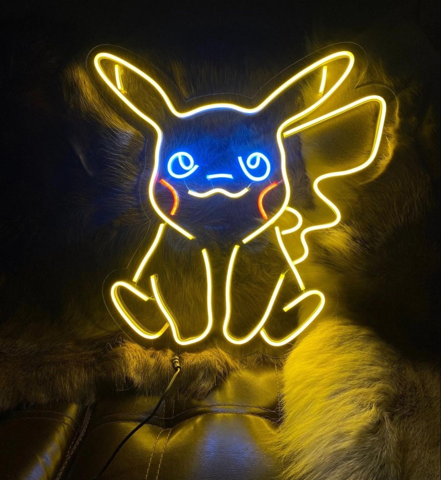 Lovely Pikachu neon light for children