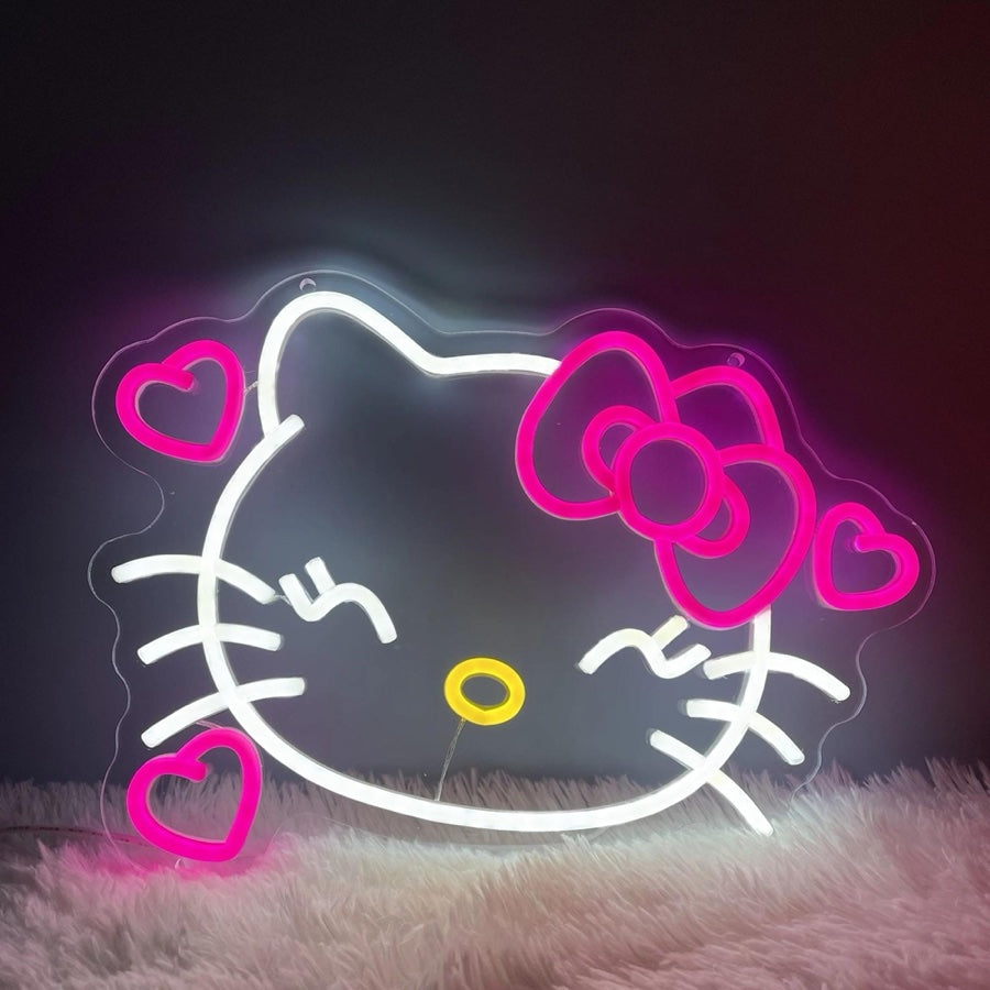 Cartoon Hello kitty neon light for kids