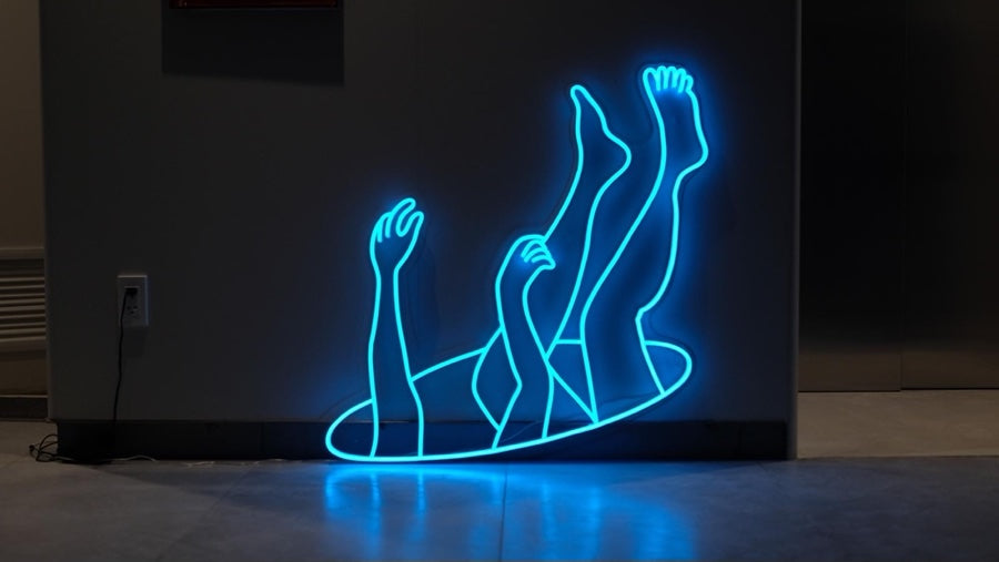 Neon LED signs are commonly used as interior decor