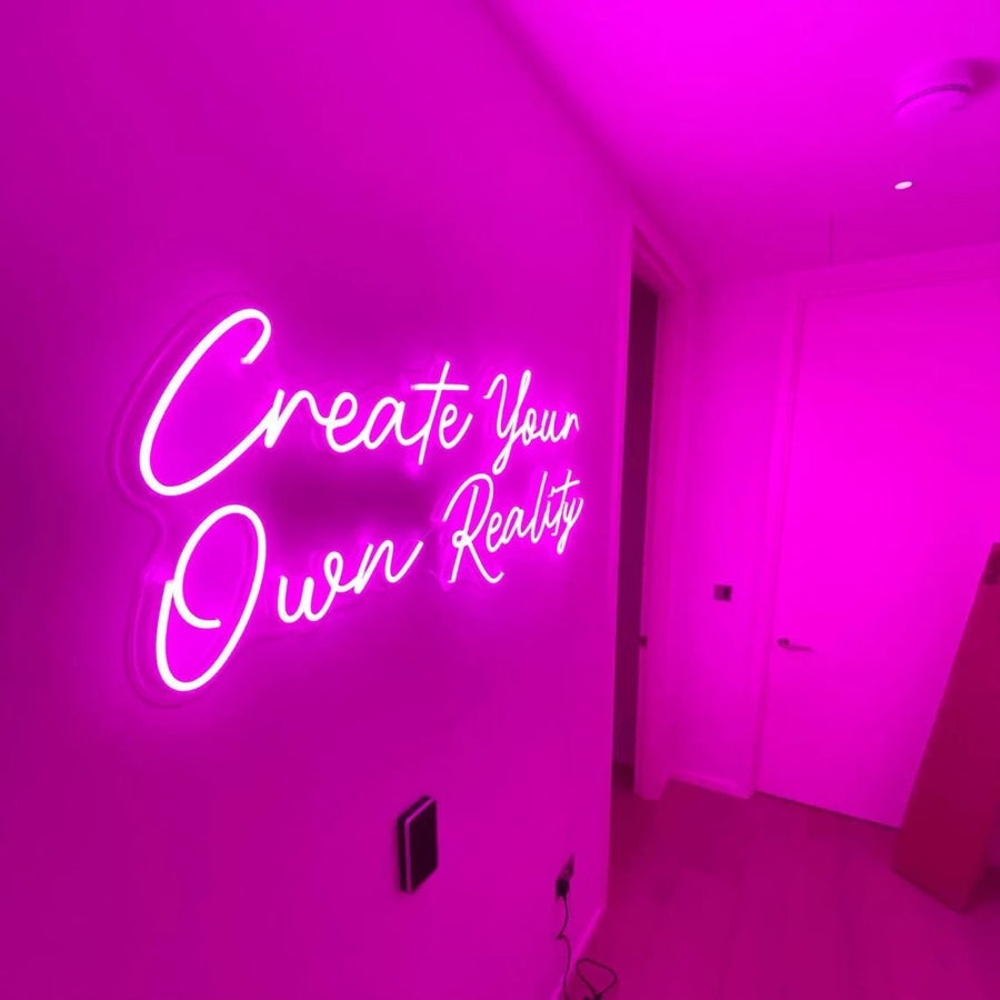 Create your own reality LED neon sign light