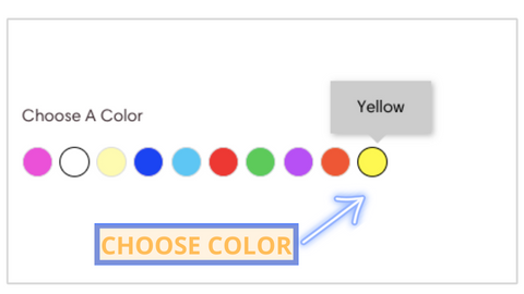 Select the color you want to use for your LED sign