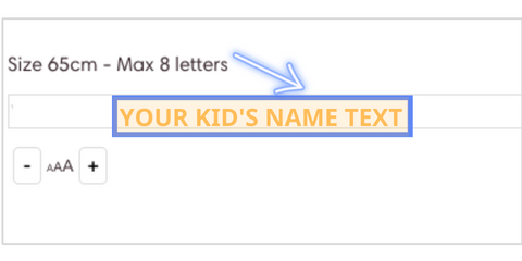 Provide the child's unique name or nickname that you want to incorporate into the gift