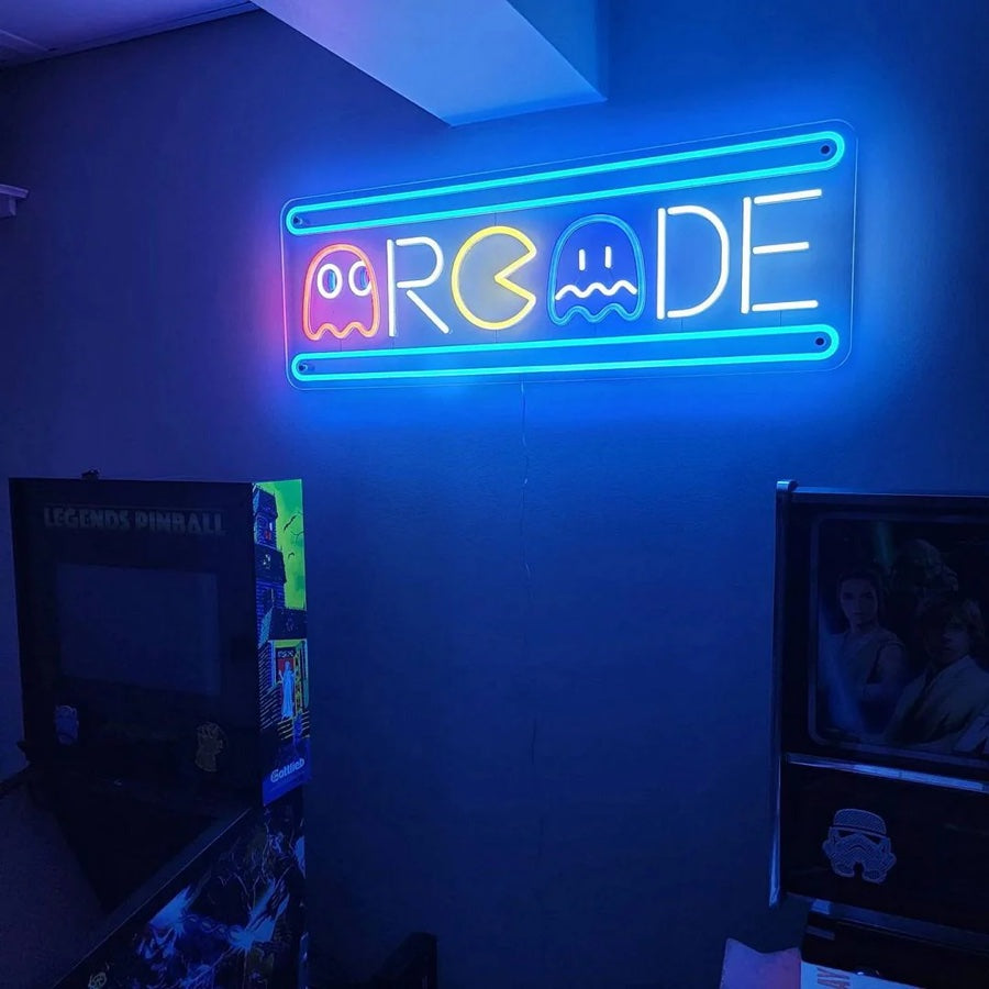 Choose a custom neon sign for bedroom that works well with the natural light and scenery outside