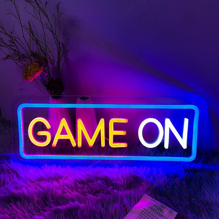 Game On LED Neon Sign Light