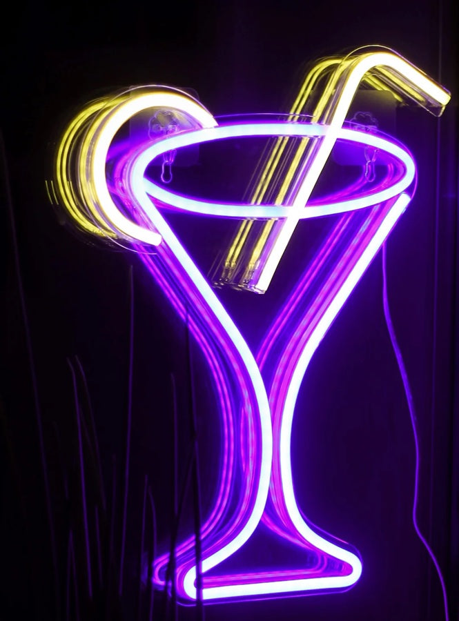 Neon signs for home bar can create a focal point