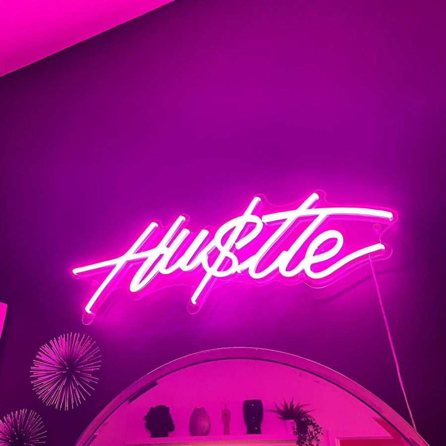 Hustle LED Neon Sign Light