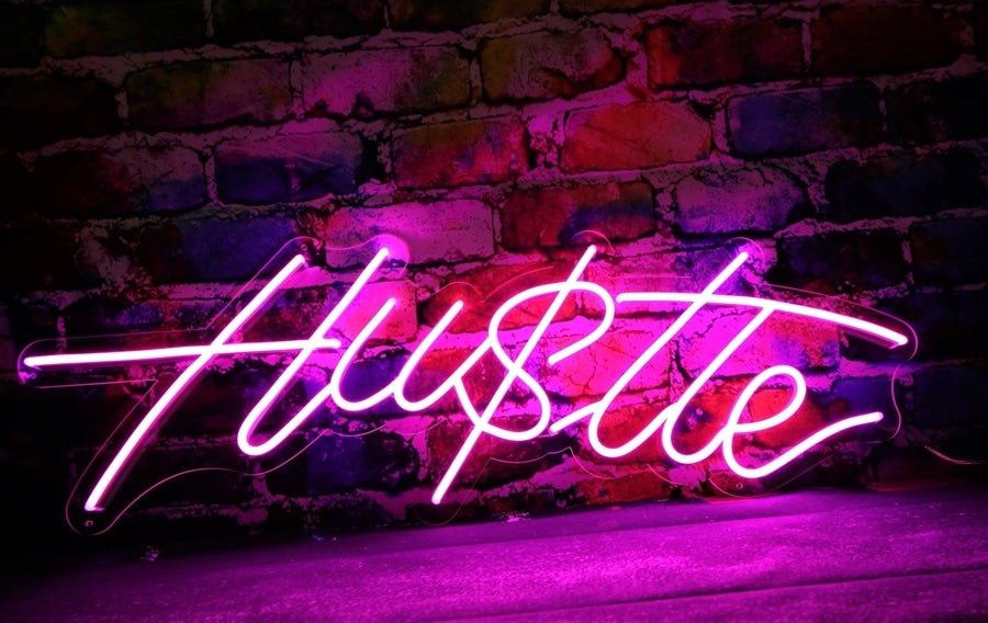 Hustle LED Neon Sign Light