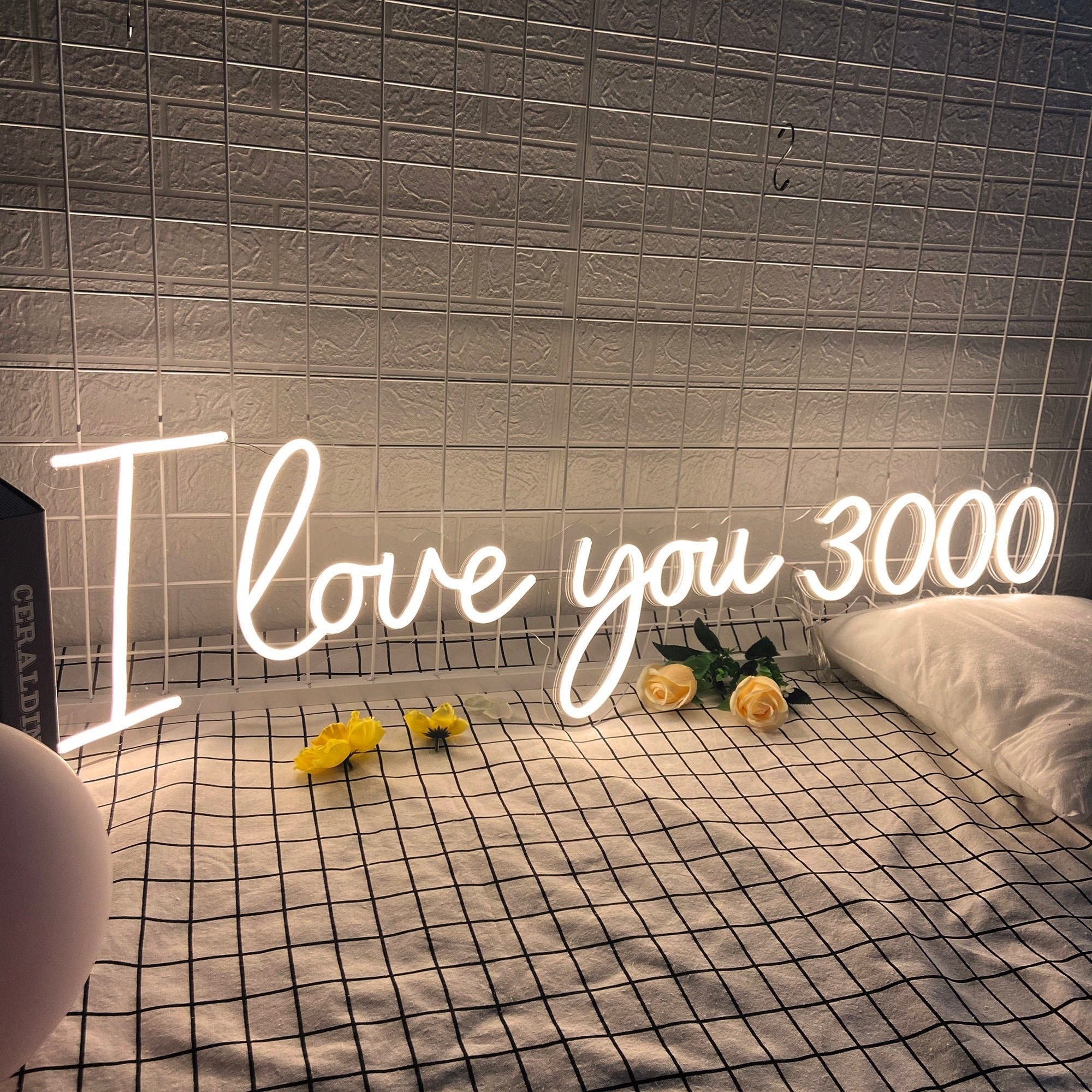 I love you 3000 neon sign