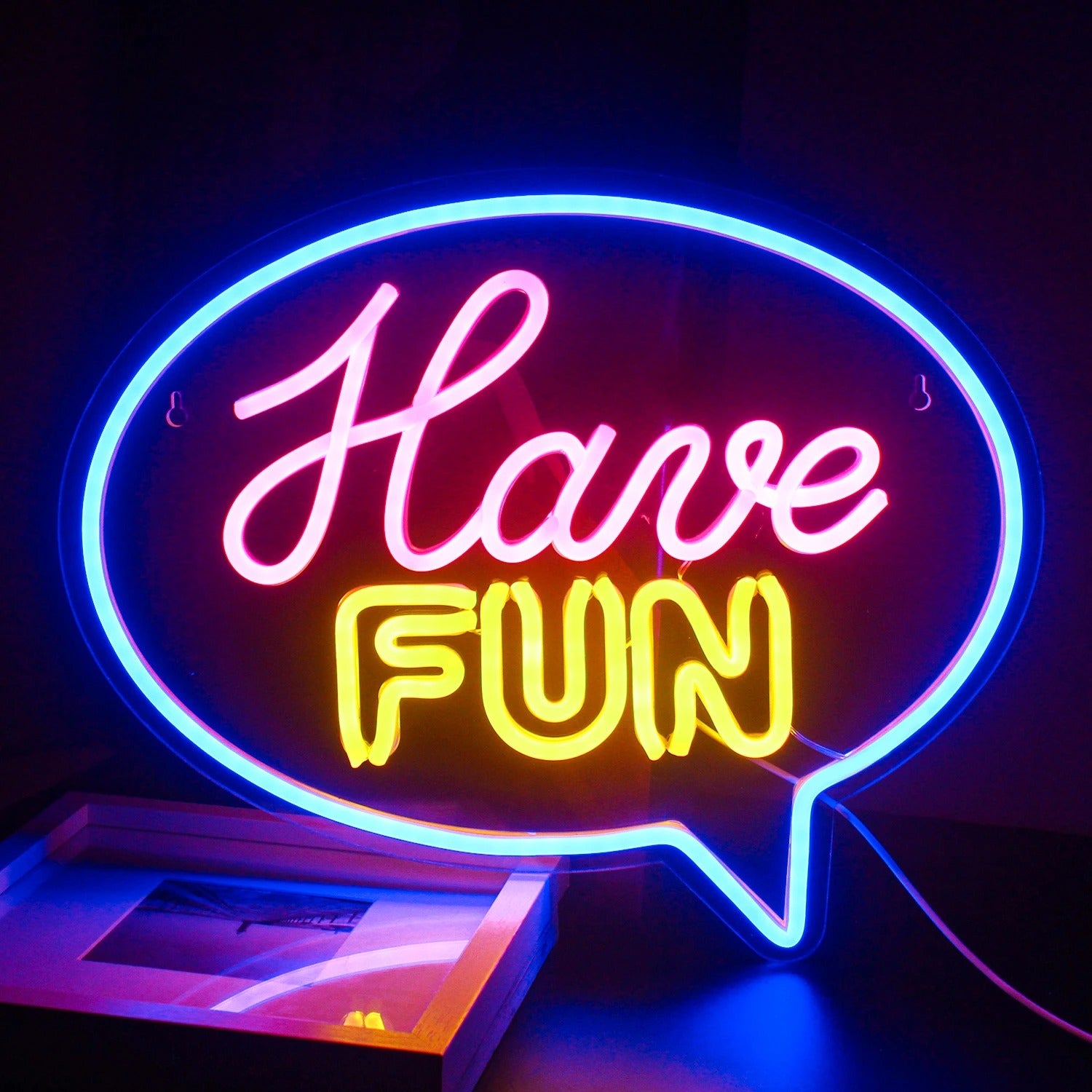 Neon signs for events serve as eye-catching focal points