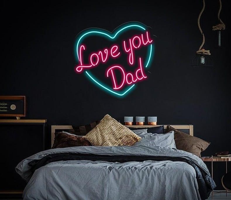 Love you Dad LED neon sign