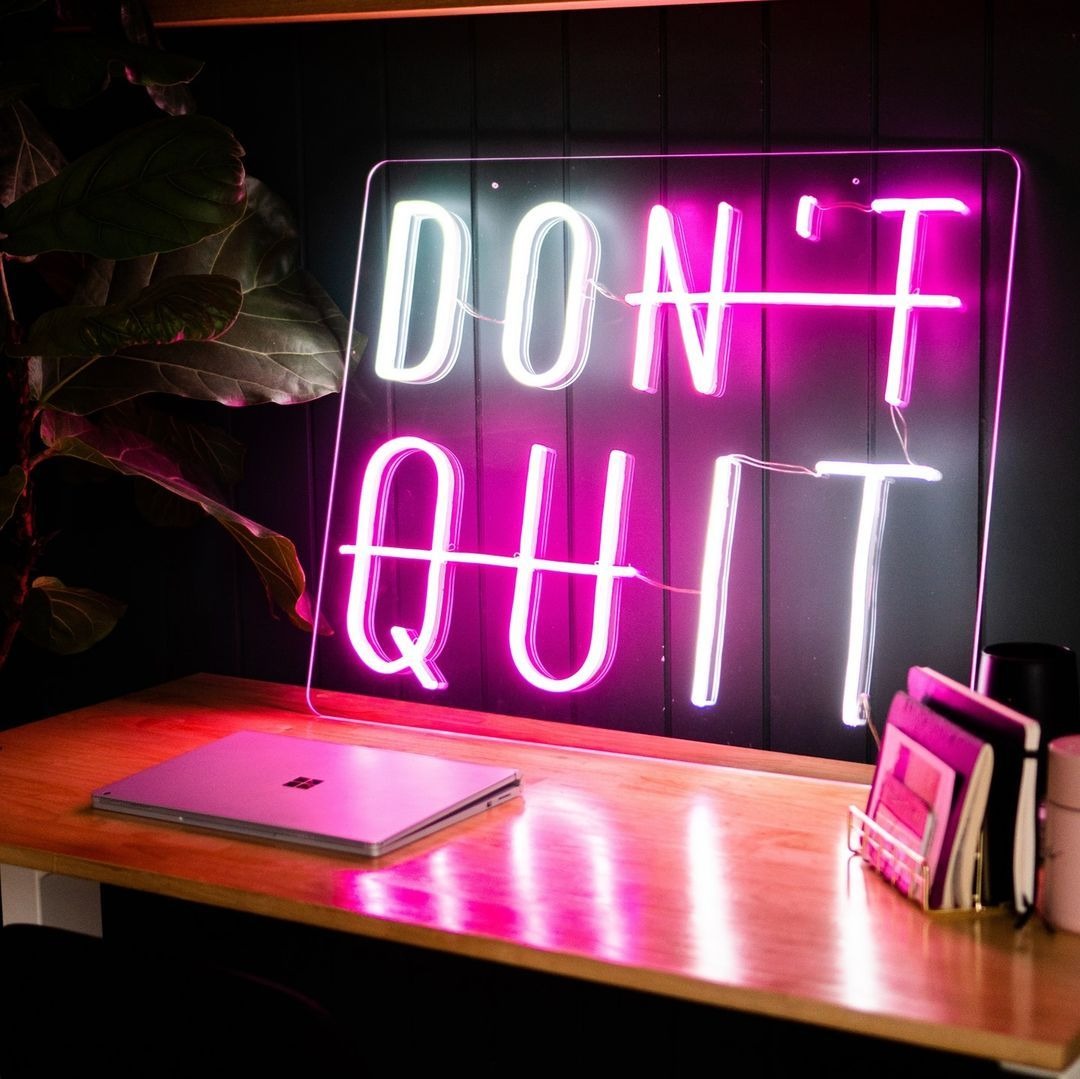 “Don’t quit” Neon Lights for Teenager’s Room