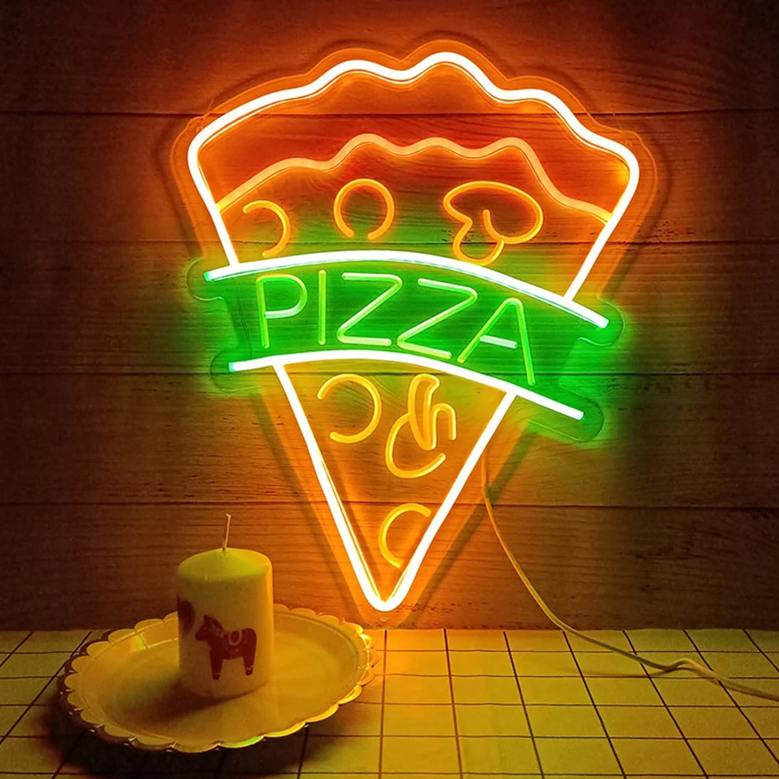 Gorgeous pizza neon sign for store