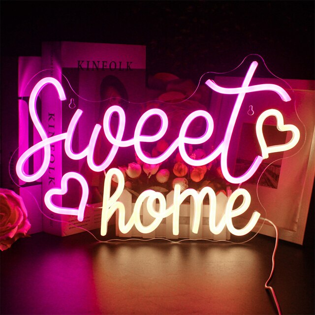 “Sweet Home” Family Neon Sign
