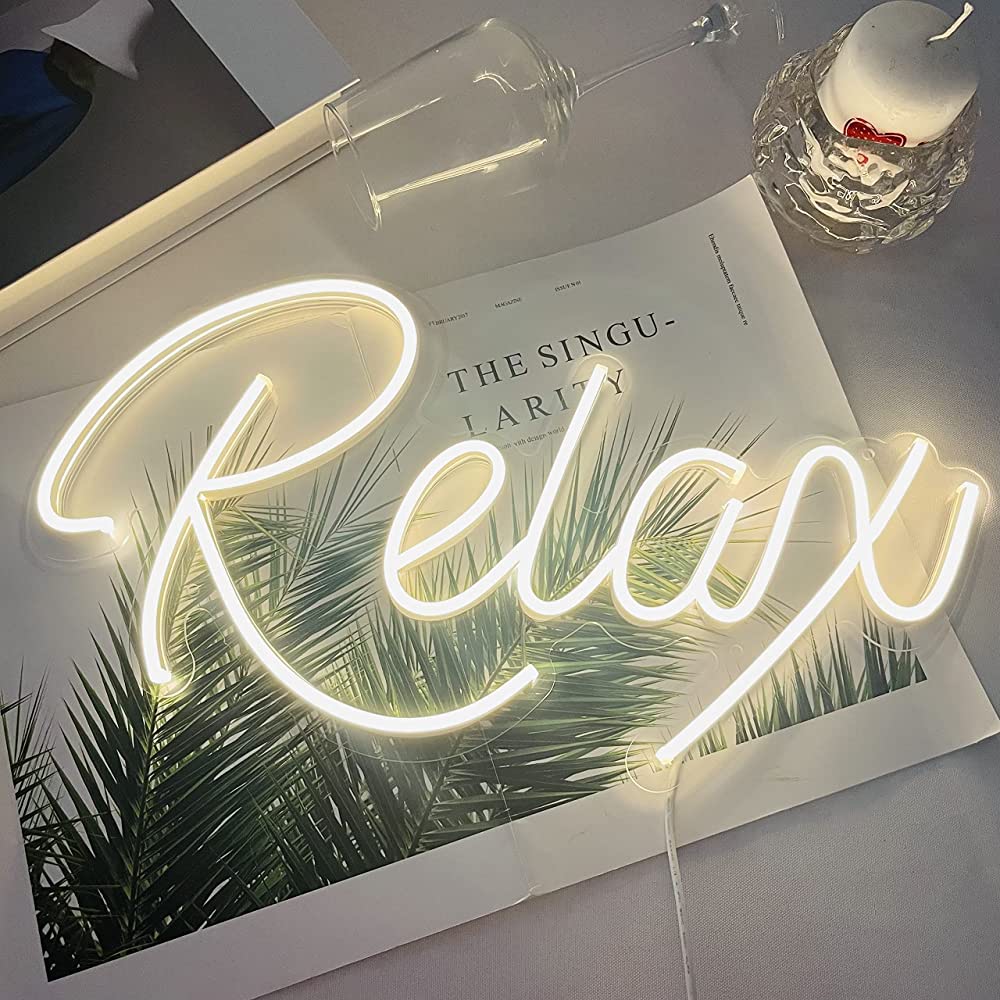“Relax” Neon Sign For Bedroom