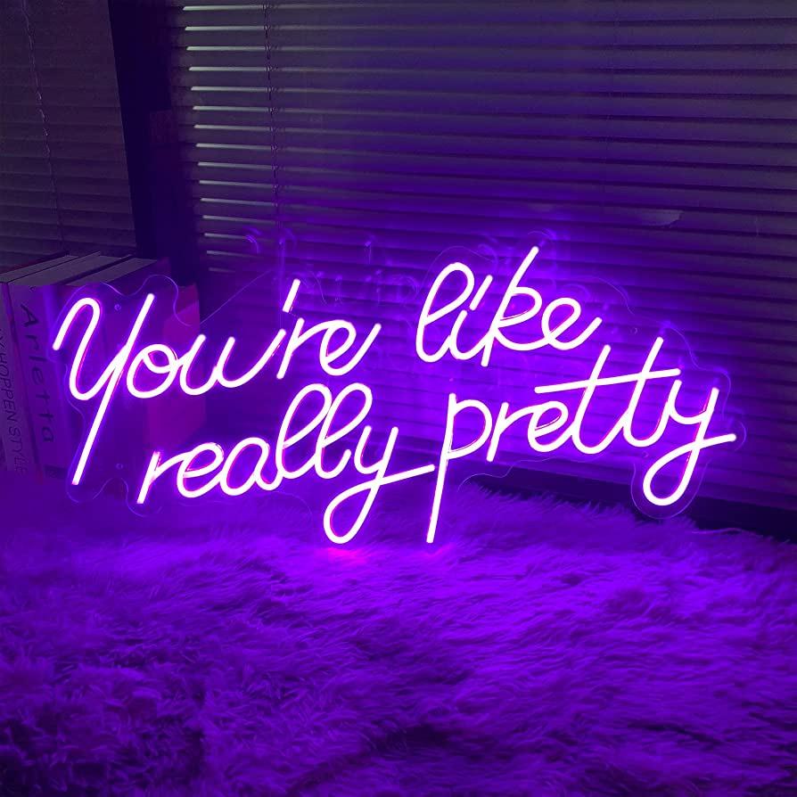 A Compliment Neon Sign Style