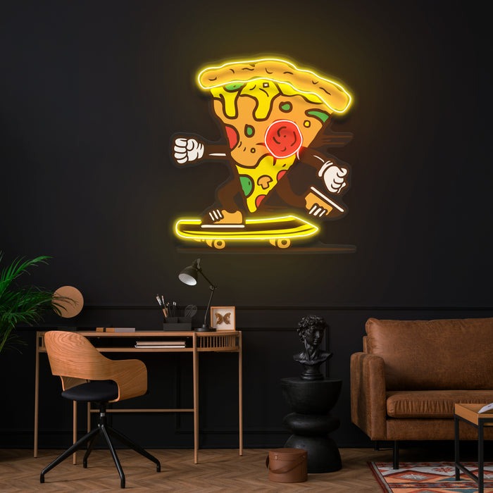 Pizza Skater custom neon sign