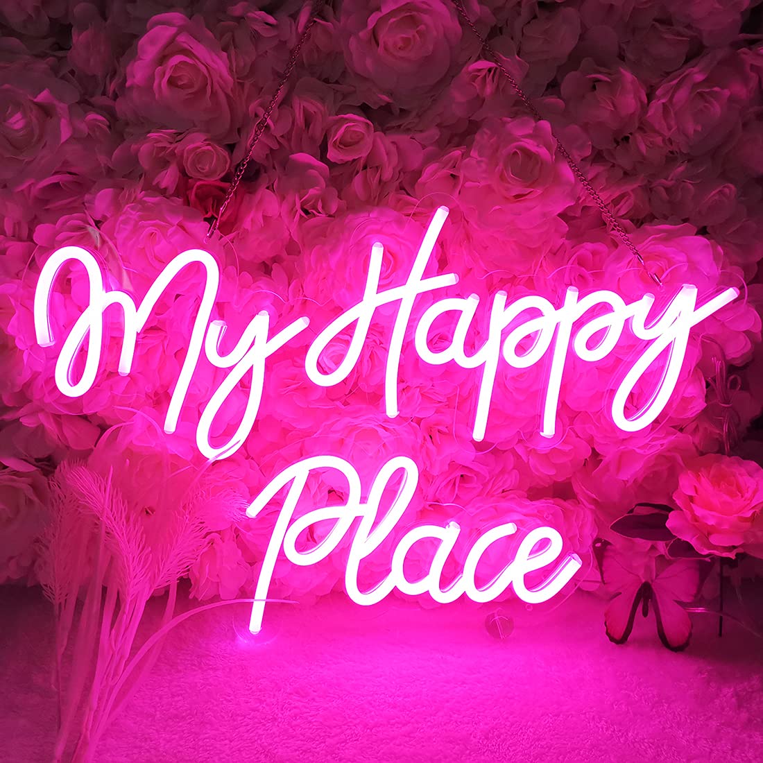 Place That Hold A Happy Family Day Neon Sign