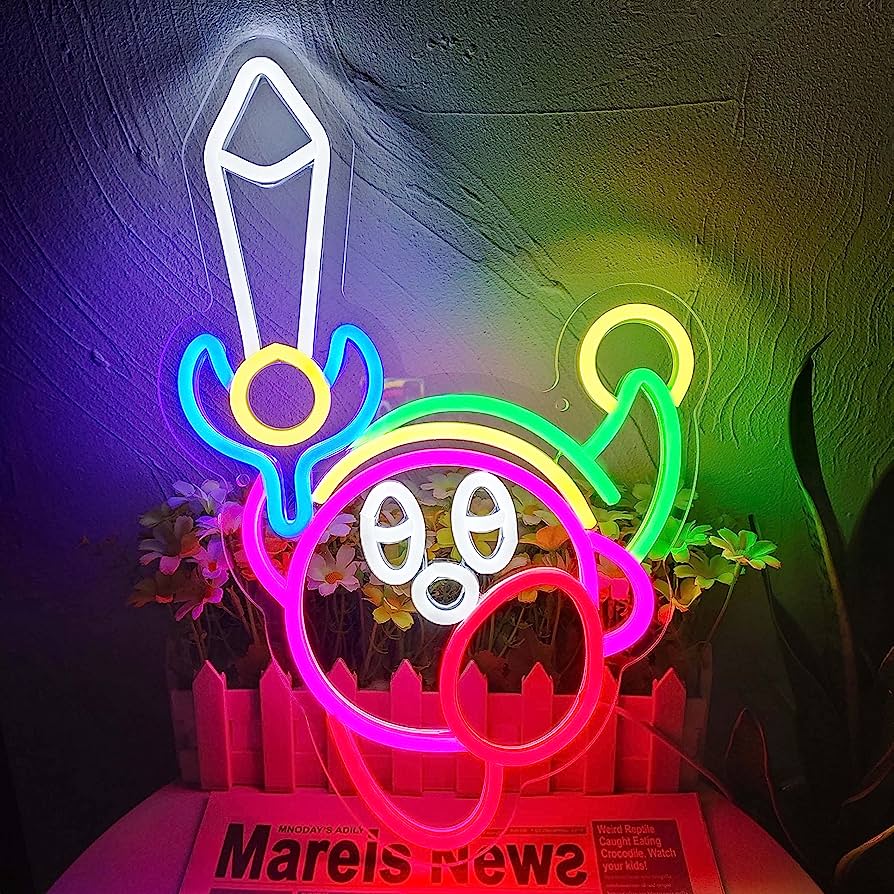 Kirby In The Wonderland Neon Sign