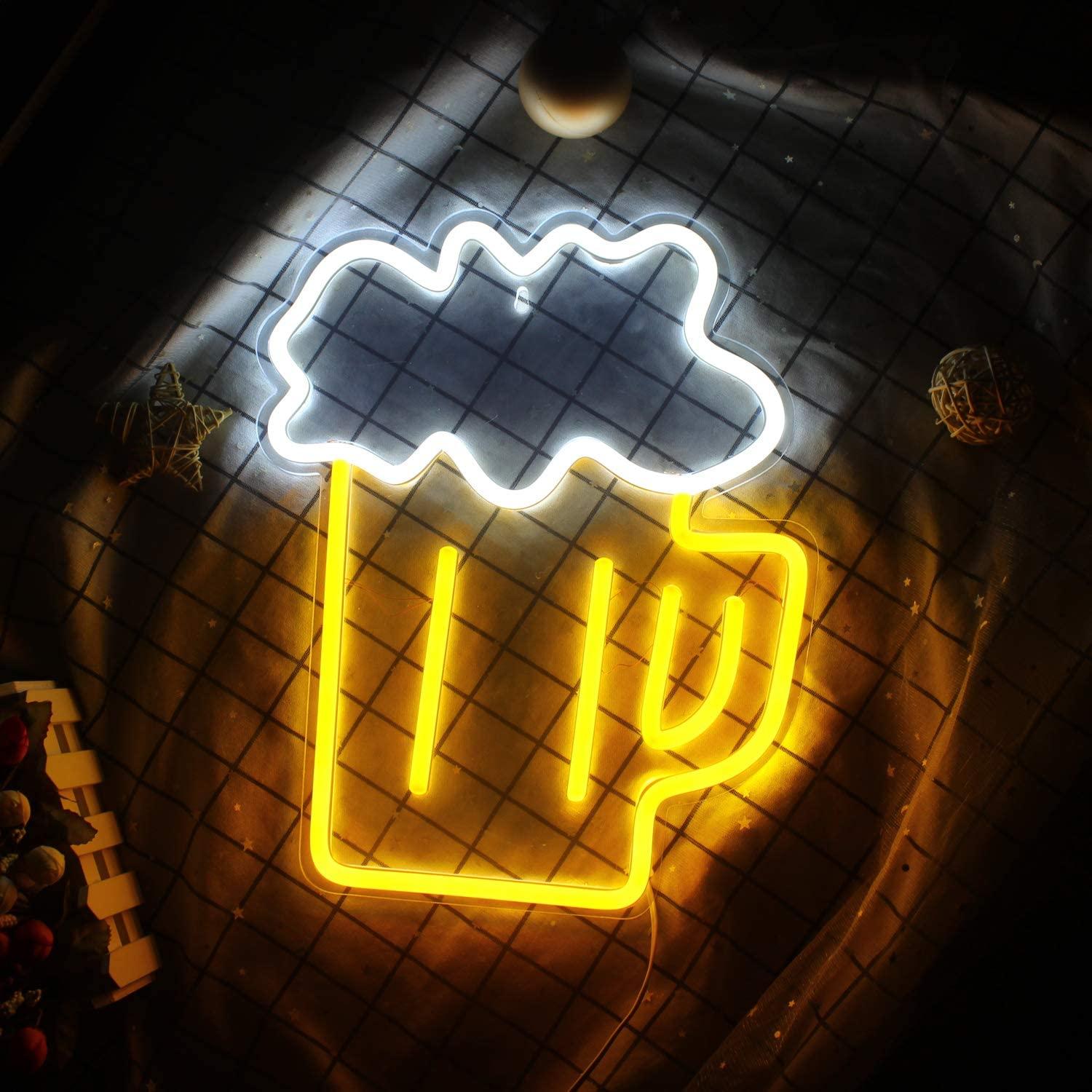 A Cup Beer Neon Sign