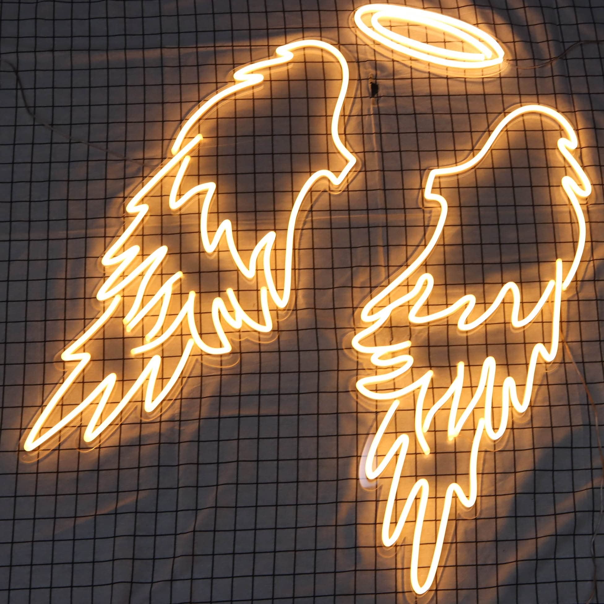 Angel-wings neon sign as a perfect Party Photo Booth 