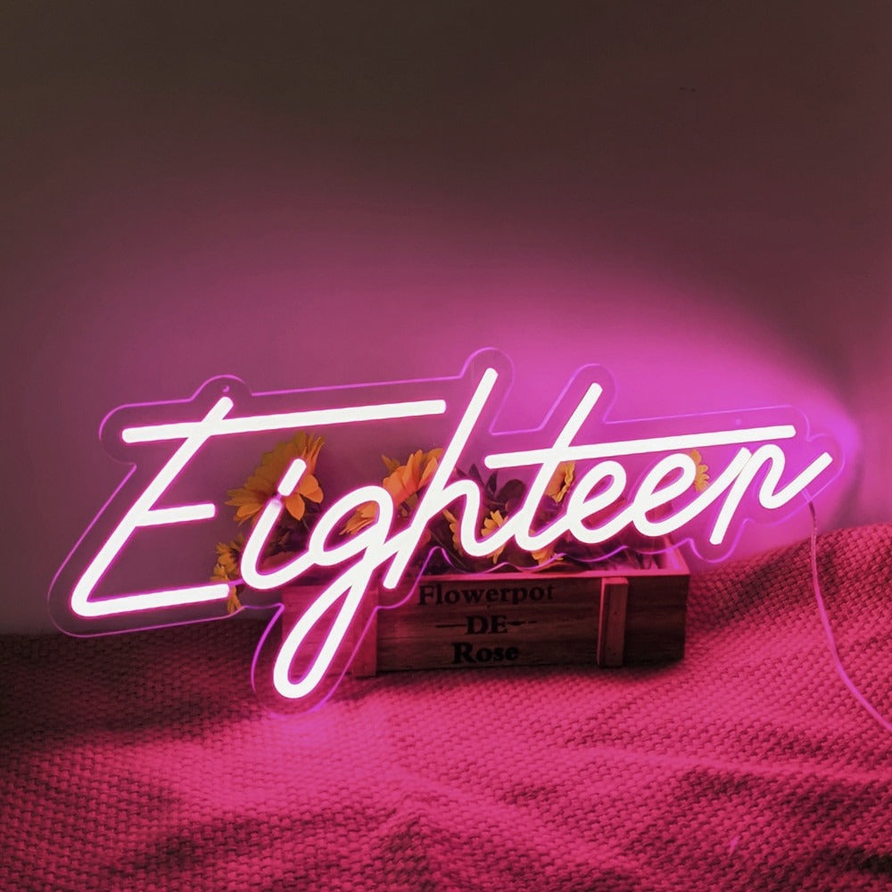 Neon signs inject a fun and lively atmosphere