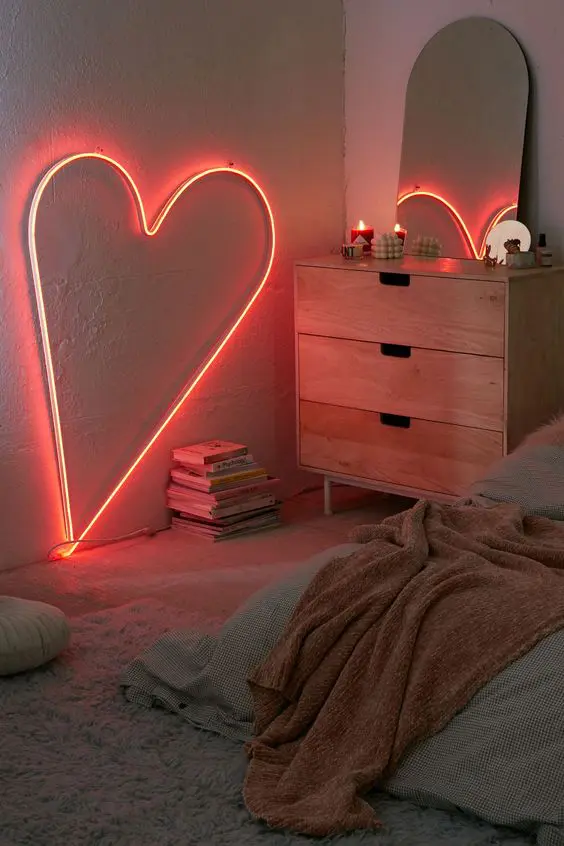 neon sign for room
