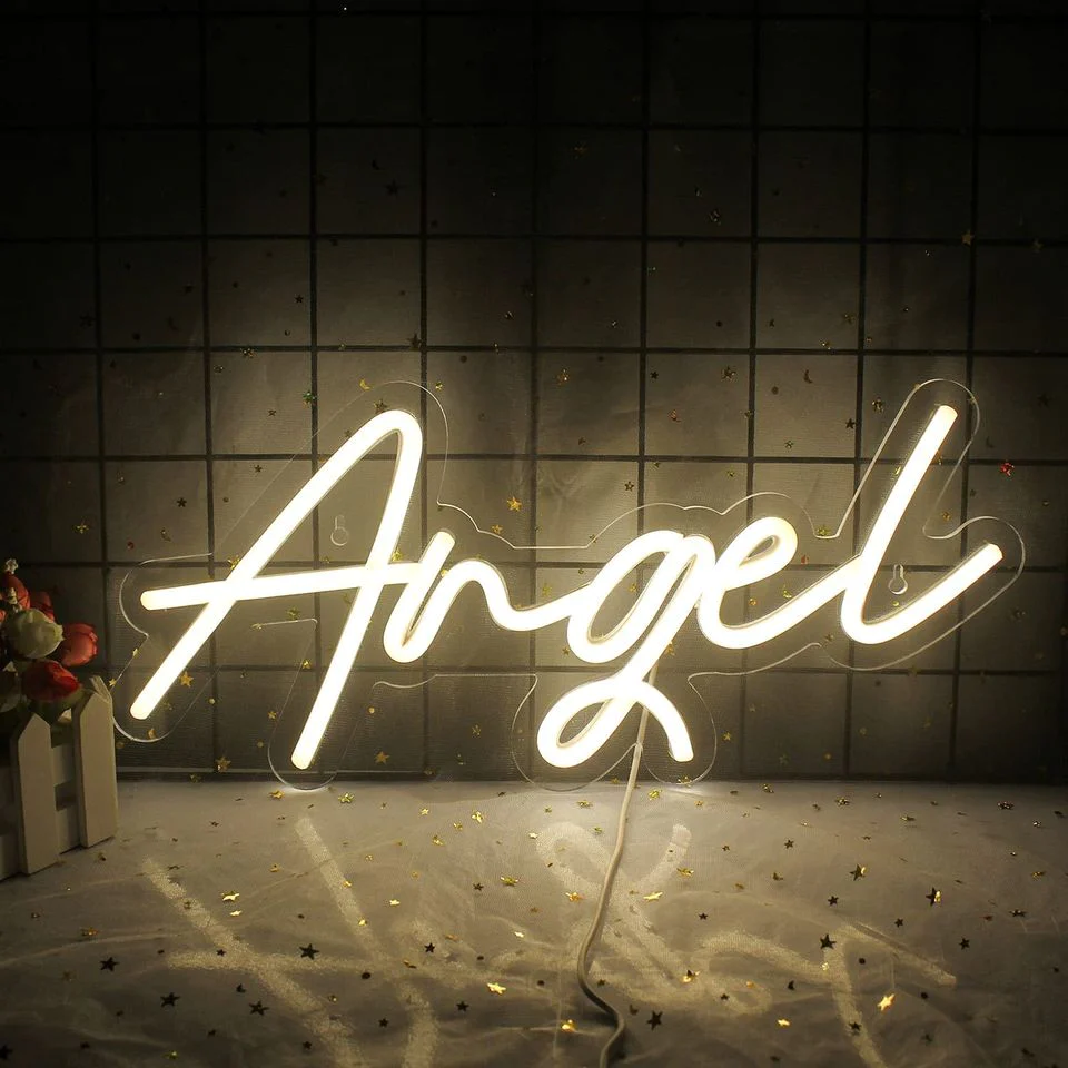 Neon Sign That Show Your Mom Is An Angel