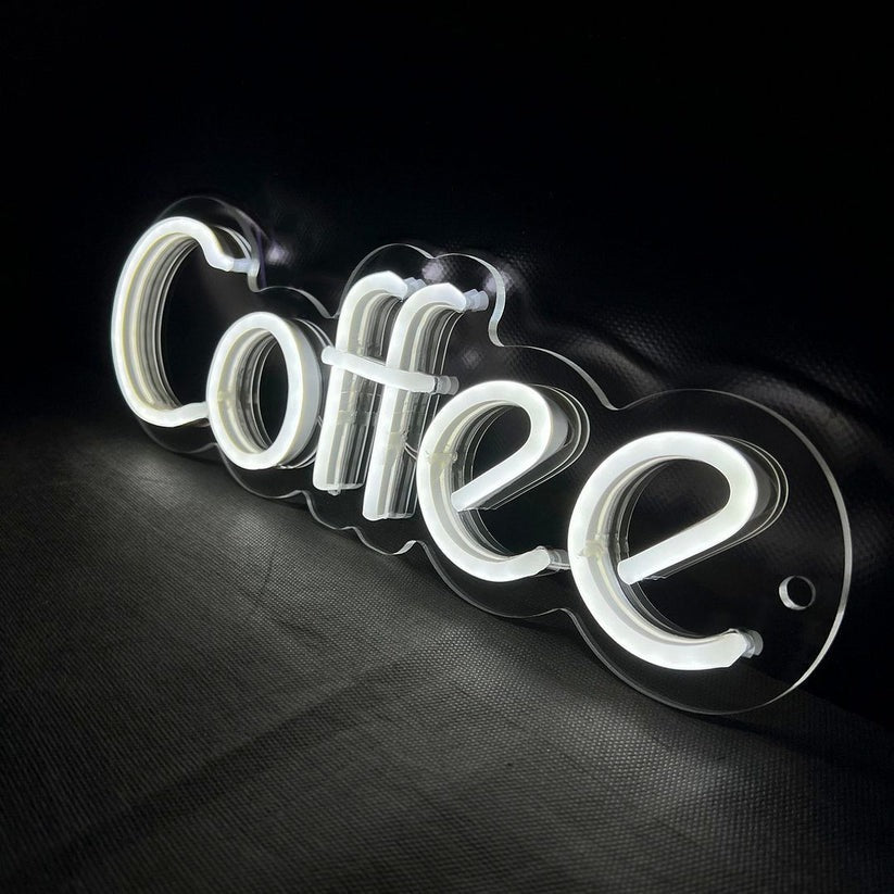 Custom coffee neon sign for cafe shop