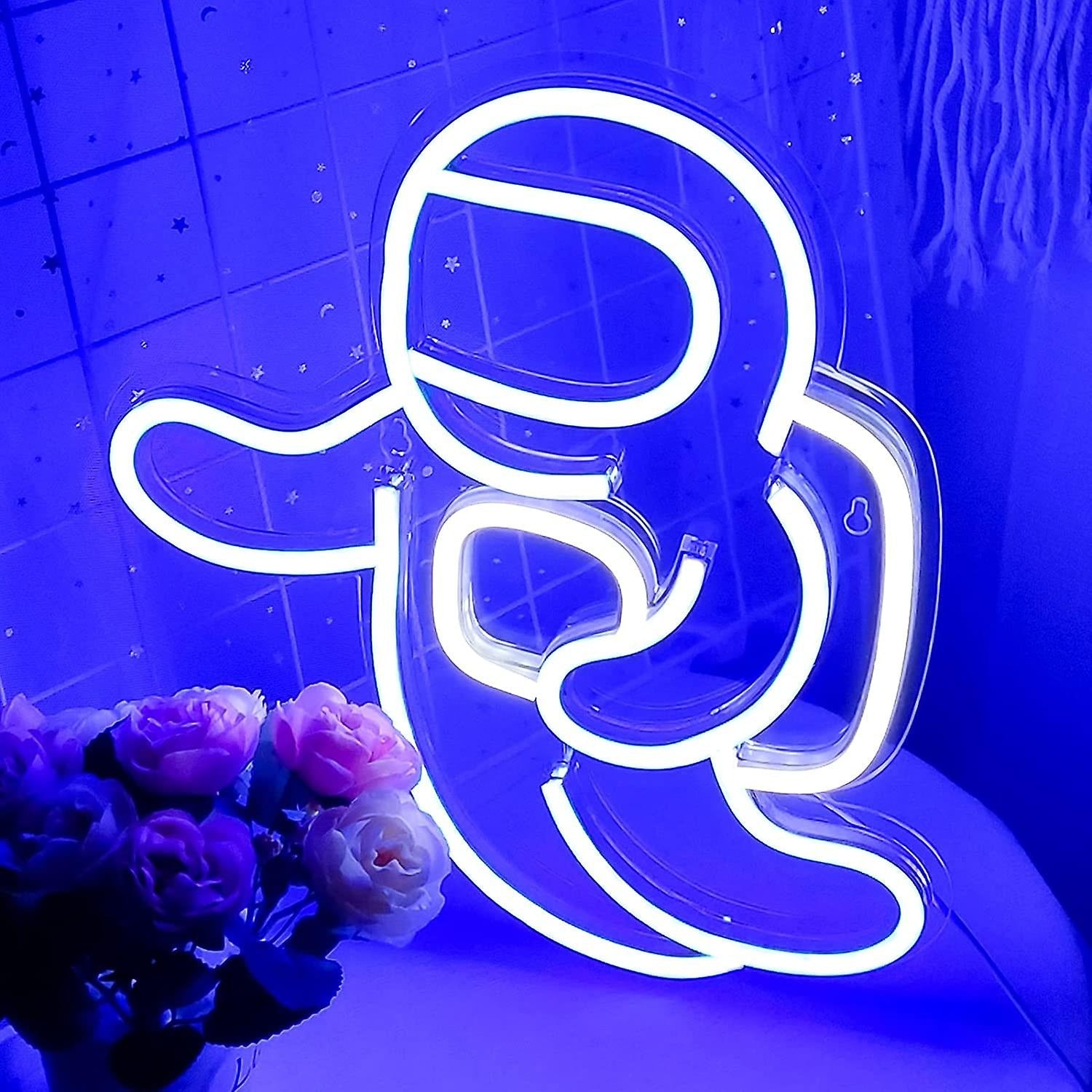 A LED game feature neon sign bring joy and entertainment