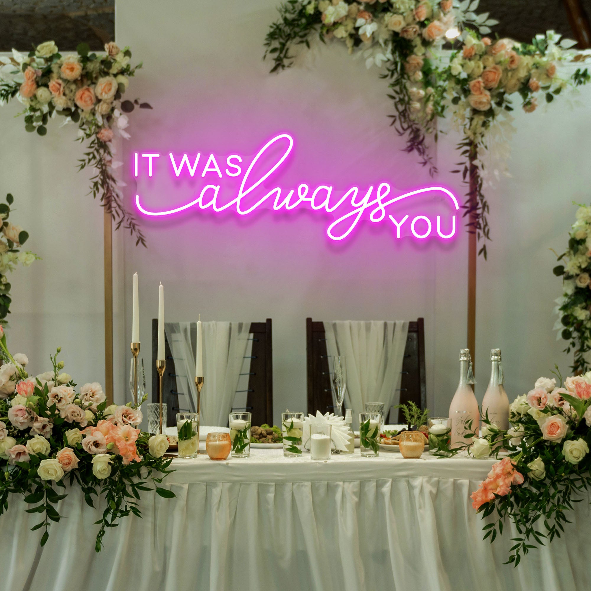 wedding neon sign