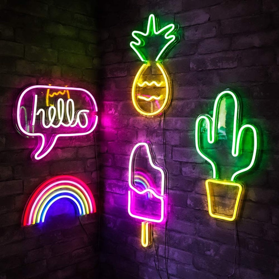 Cool LED neon sign shapes