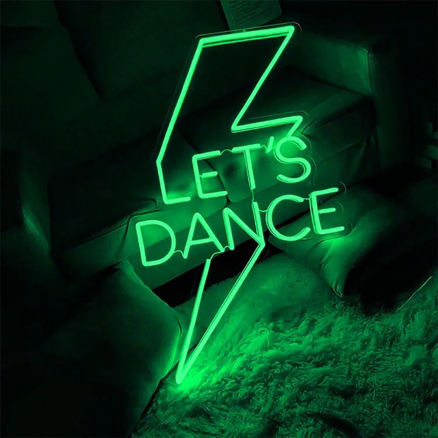 “Let’s Dance” custom neon sign