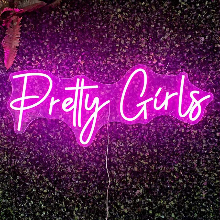 "The pretty girls" LED neon signs party