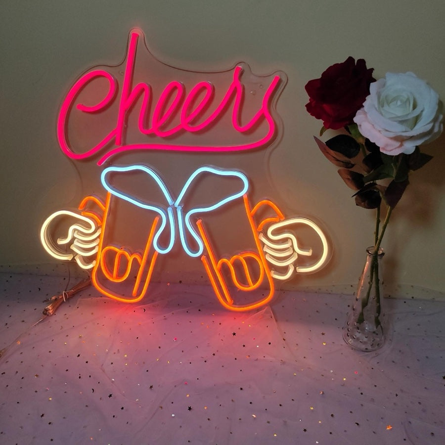 LED neon signs party “Beer cheer” light sign