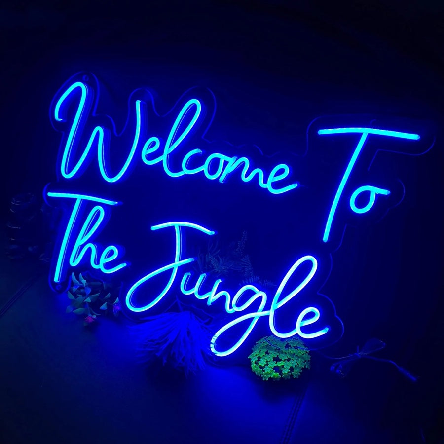 "Welcome to the Jungle" neon light sign